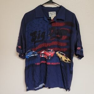 Big Dogs Muscle Car Button Up Shirt